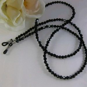 👑Black Swarovski Eyeglass chain
